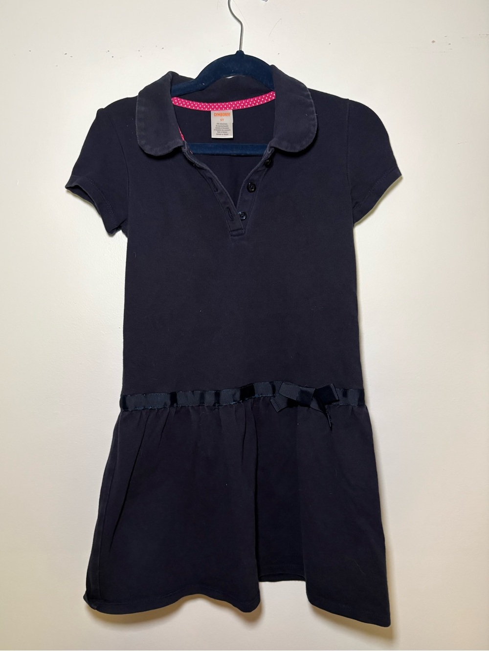Gymboree Girls Navy Polo Dress Uniform School Dress Code Toddler Preschool 5T
